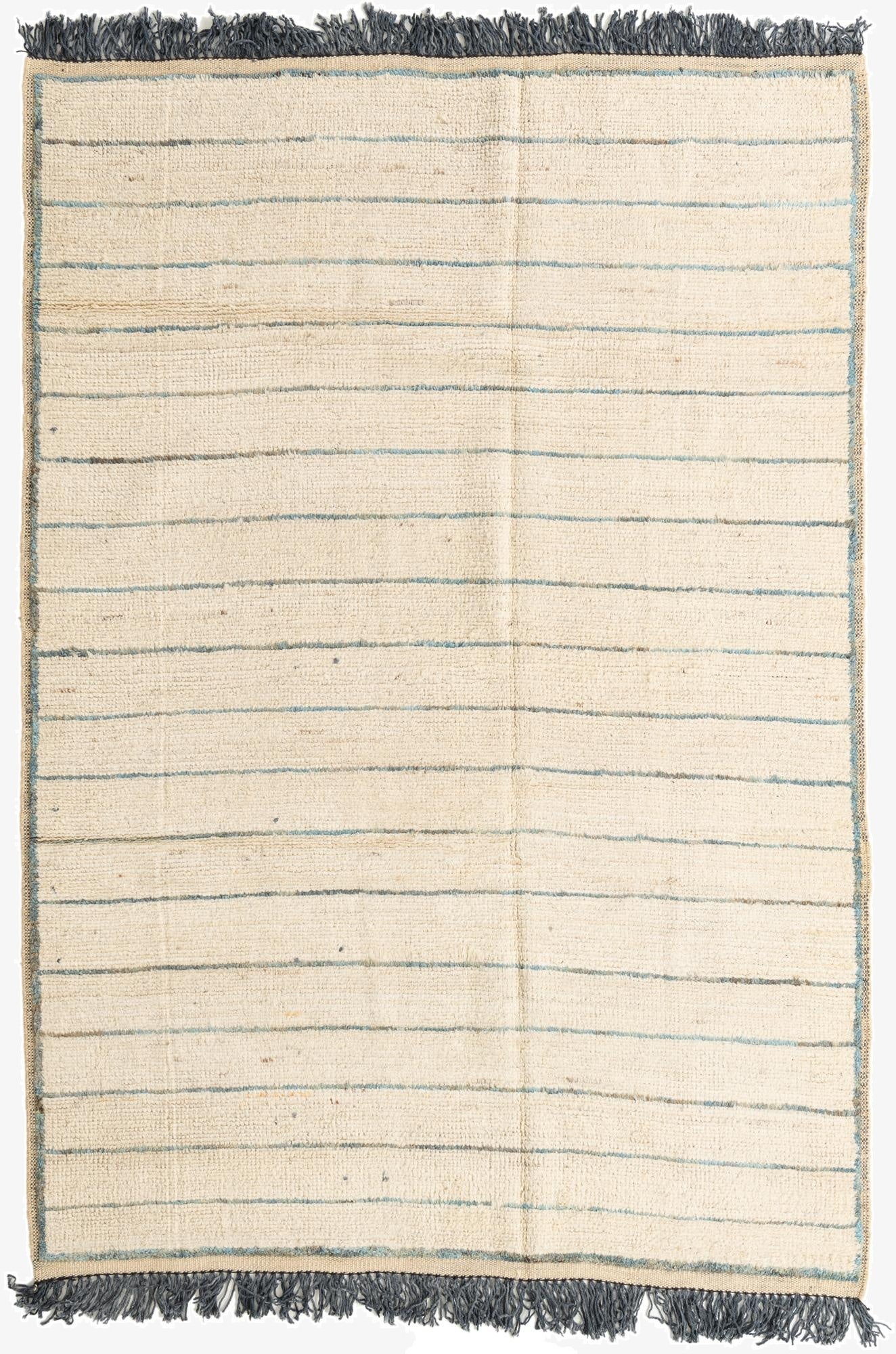 6' 4 x 9' 1  Hand Knotted Moroccan Wool Rug