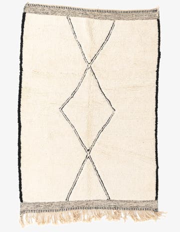 5' 5 x 7' 10 Hand Knotted Moroccan Wool Rug