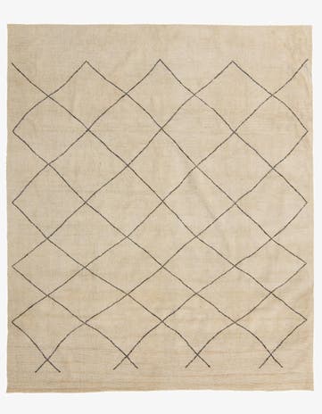 8' 3 x 10' Hand Knotted Moroccan Wool Rug
