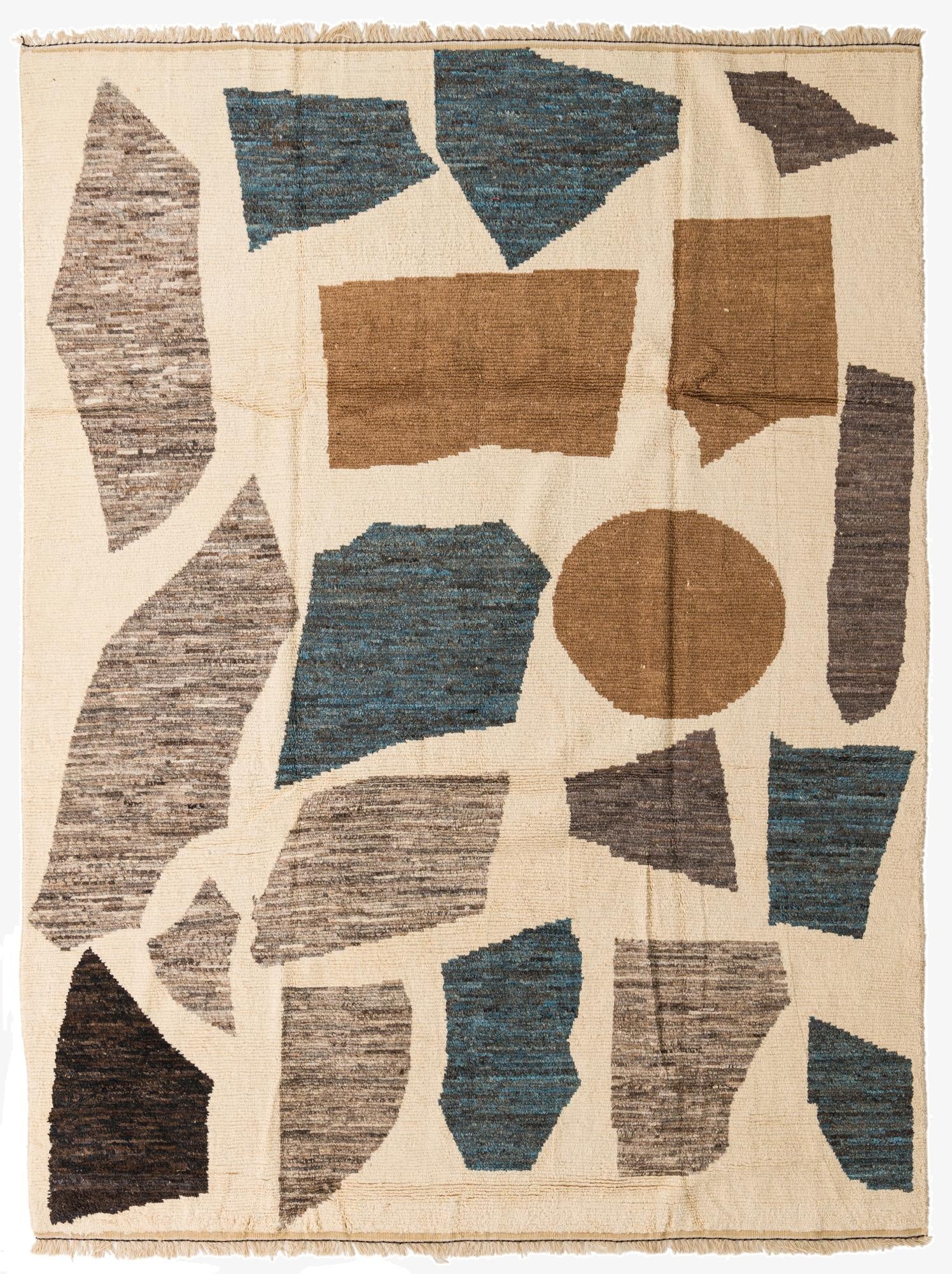 8' 10 x 11' 10  Hand Knotted Moroccan Wool Rug