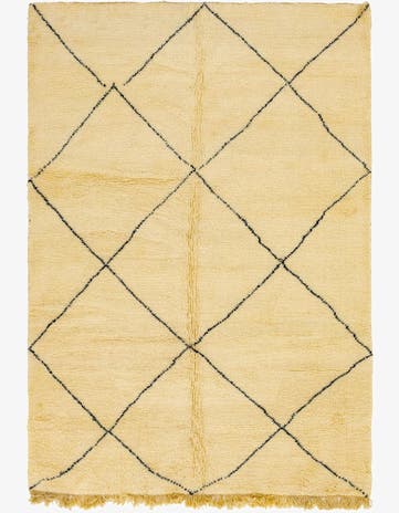6' 10 x 10' Hand Knotted Moroccan Wool Rug