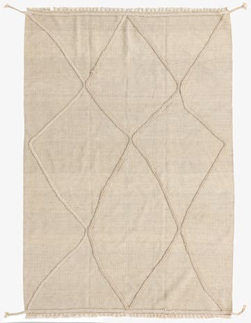 4' 3 x 6' 3 Hand Knotted Moroccan Wool Rug