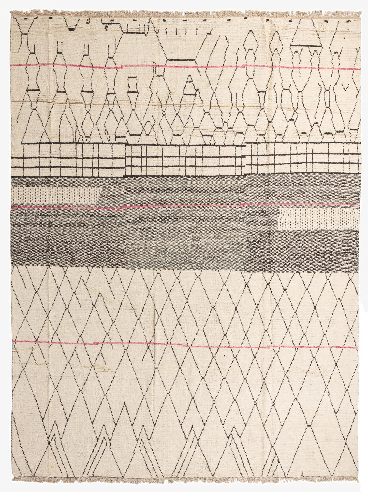 12' x 15' 9  Hand Knotted Moroccan Wool Rug