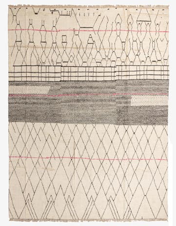 12' x 15' 9 Hand Knotted Moroccan Wool Rug