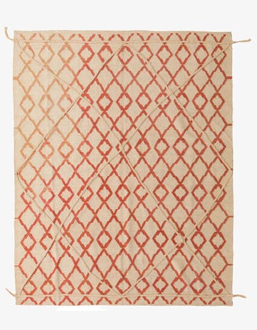 6' 4 x 8' Hand Knotted Moroccan Wool Rug