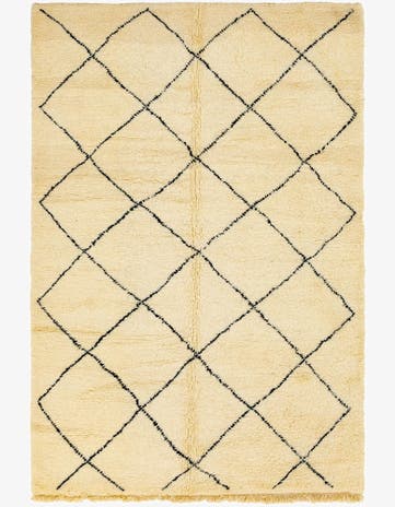 6' 10 x 10' 4 Hand Knotted Moroccan Wool Rug
