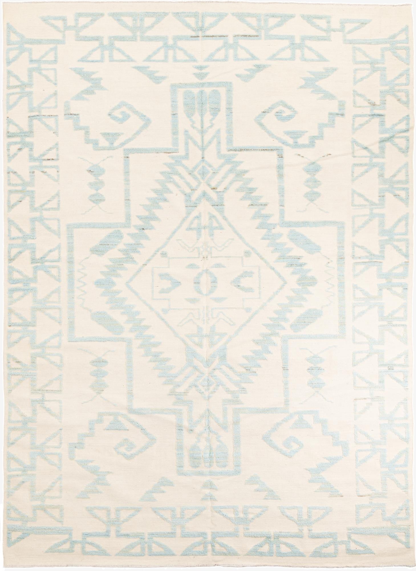 8' 10 x 12' 5  Hand Knotted Moroccan Wool Rug