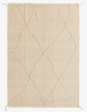 4' 2 x 6' Hand Knotted Moroccan Wool Rug