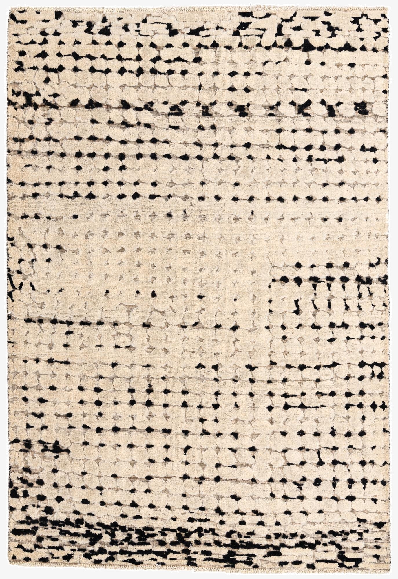 5' 7 x 8' 3  Hand Knotted Moroccan Wool Rug