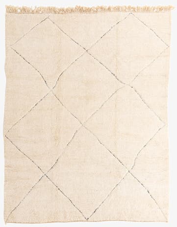 8' 8 x 11' Hand Knotted Moroccan Wool Rug