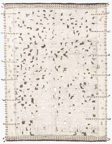 5' 4 x 7' Hand Knotted Moroccan Wool Rug