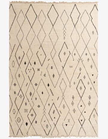 9' 11 x 14' 10 Hand Knotted Moroccan Wool Rug