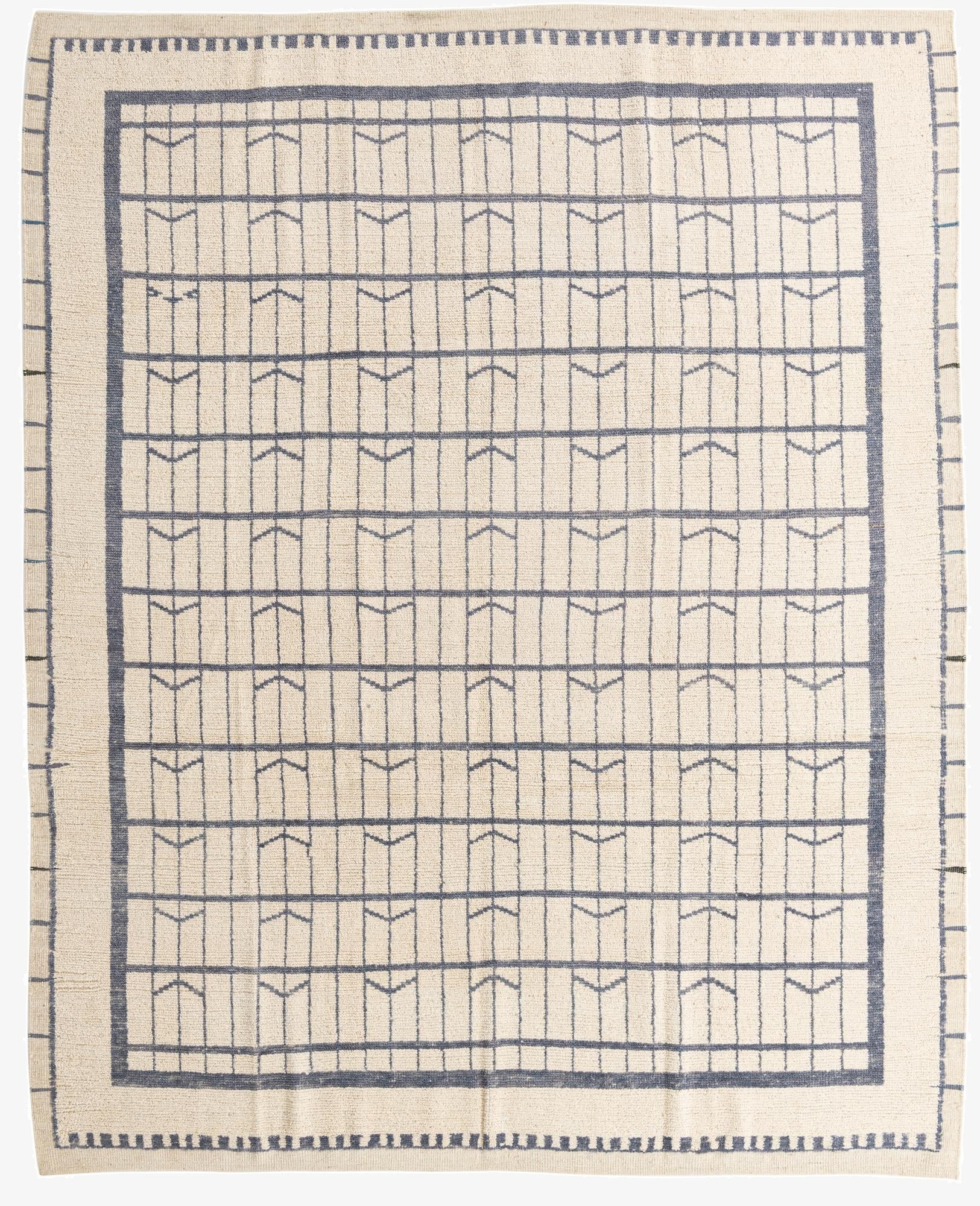 8' 8 x 10' 8  Hand Knotted Moroccan Wool Rug