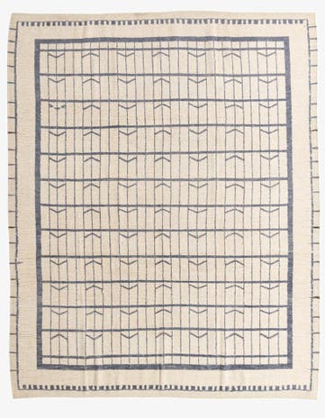 8' 8 x 10' 8 Hand Knotted Moroccan Wool Rug