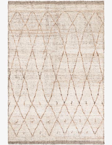 5' x 7' 6 Hand Knotted Moroccan Wool Rug