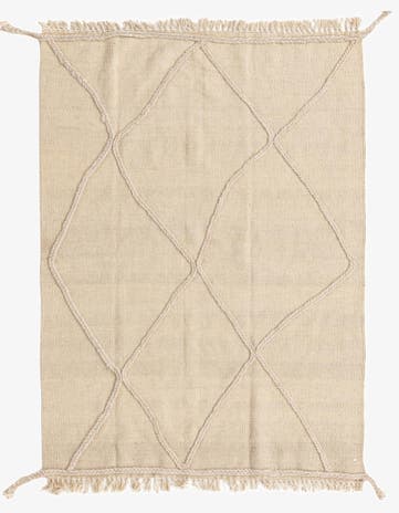 3' 5 x 4' 9 Hand Knotted Moroccan Wool Rug