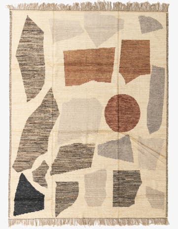 9' 1 x 12' 2 Hand Knotted Moroccan Wool Rug