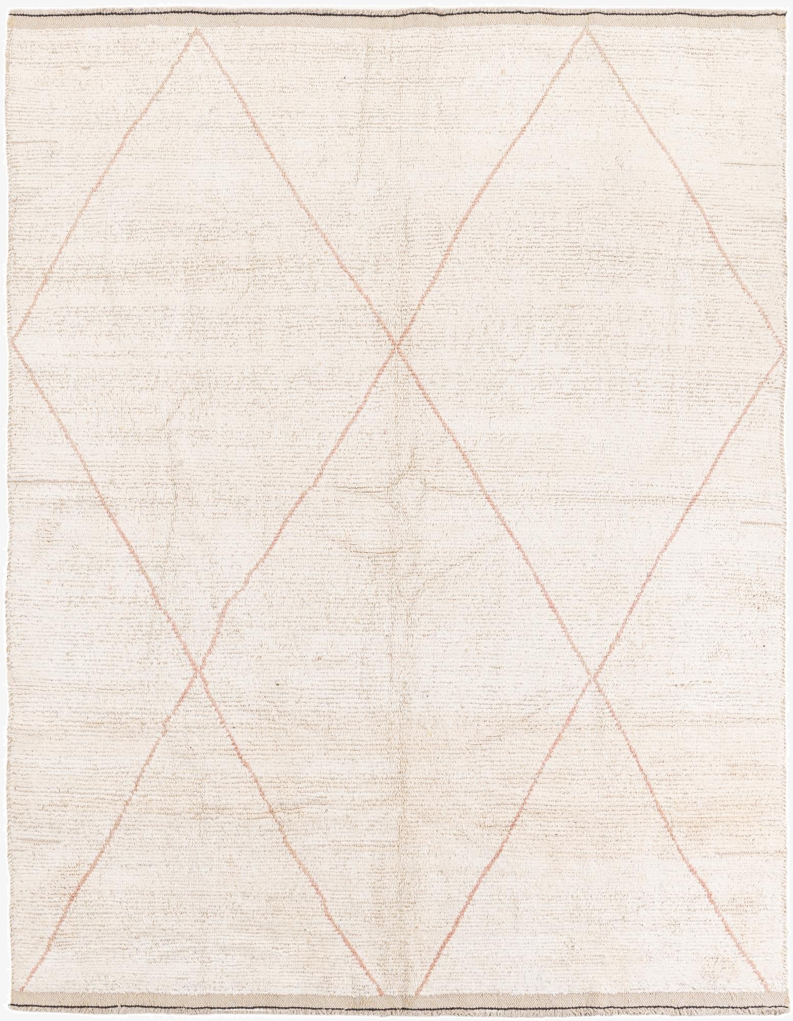 6' 10 x 8' 9  Hand Knotted Moroccan Wool Rug