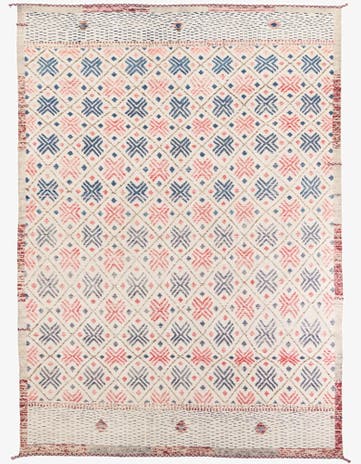8' 9 x 12' 1 Hand Knotted Moroccan Wool Rug