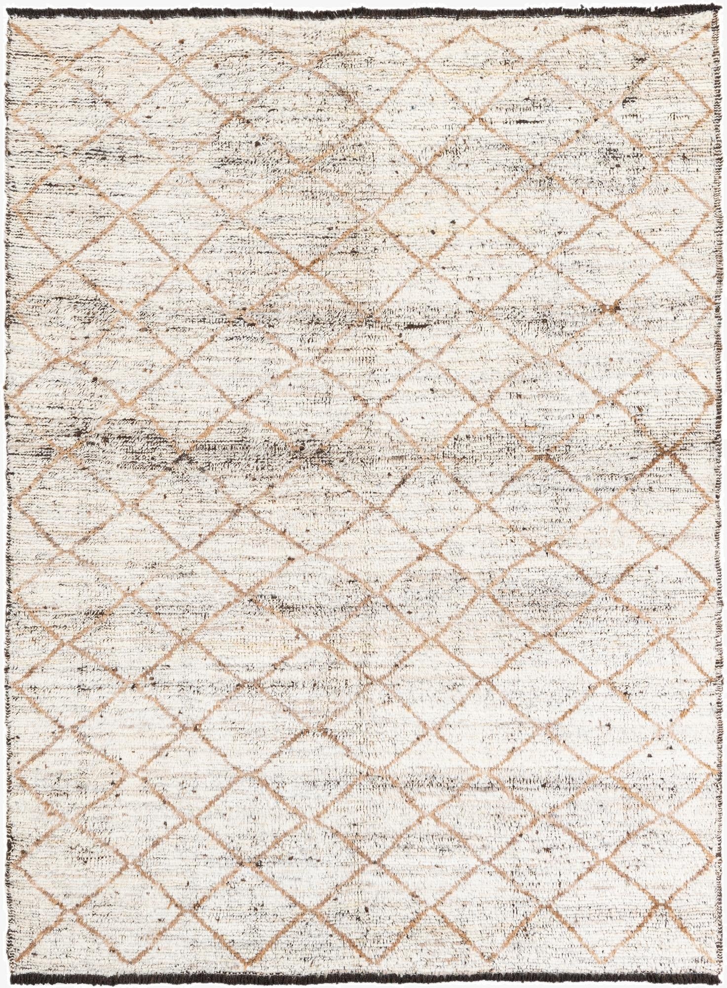 5' 2 x 7'  Hand Knotted Moroccan Wool Rug