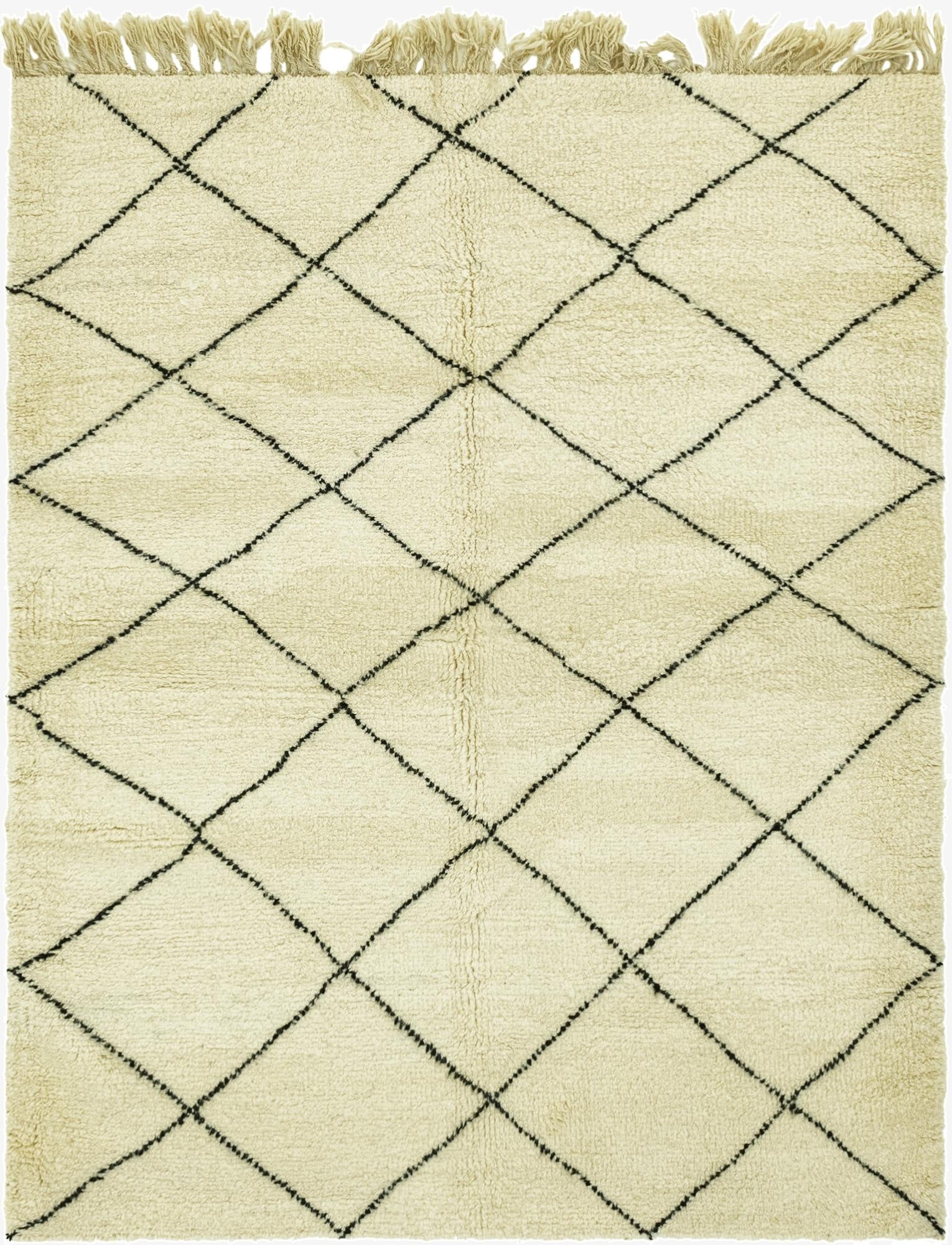 5' 11 x 7' 7  Hand Knotted Moroccan Wool Rug