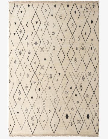 10' x 14' 8 Hand Knotted Moroccan Wool Rug