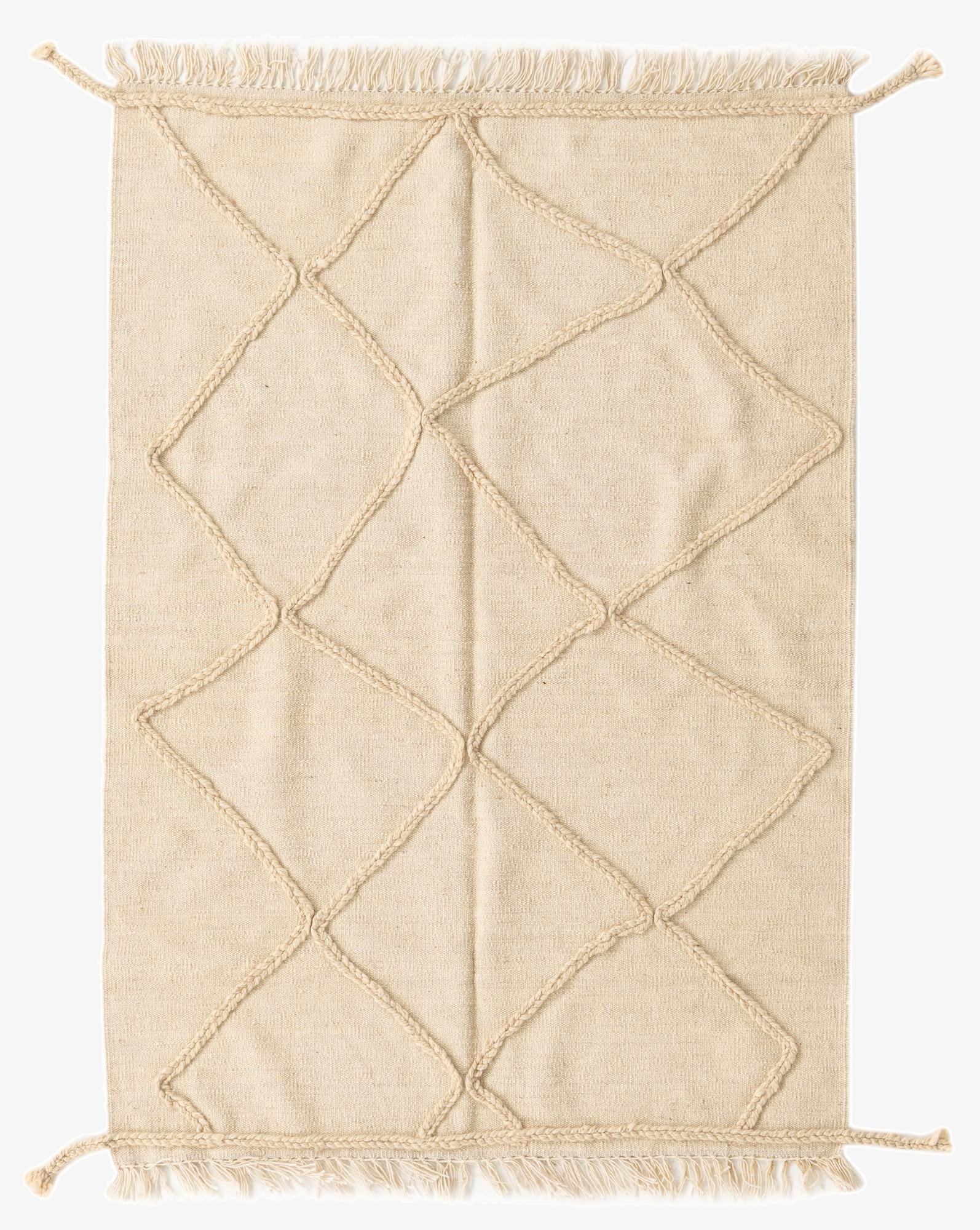 105cm x 147cm  Hand Woven Moroccan Wool Rug