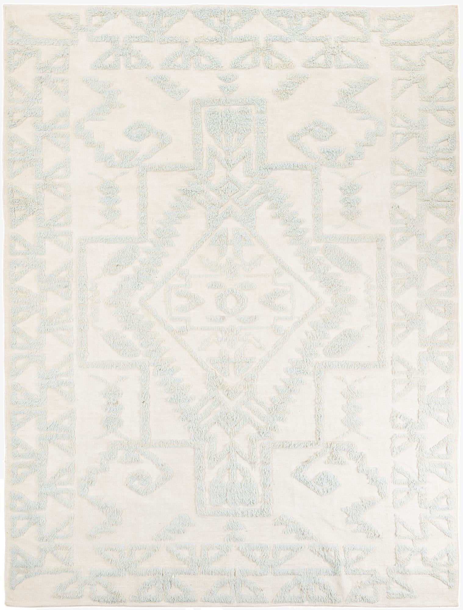 9' x 12'  Hand Knotted Moroccan Wool Rug