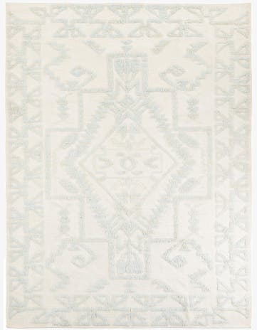 9' x 12' Hand Knotted Moroccan Wool Rug