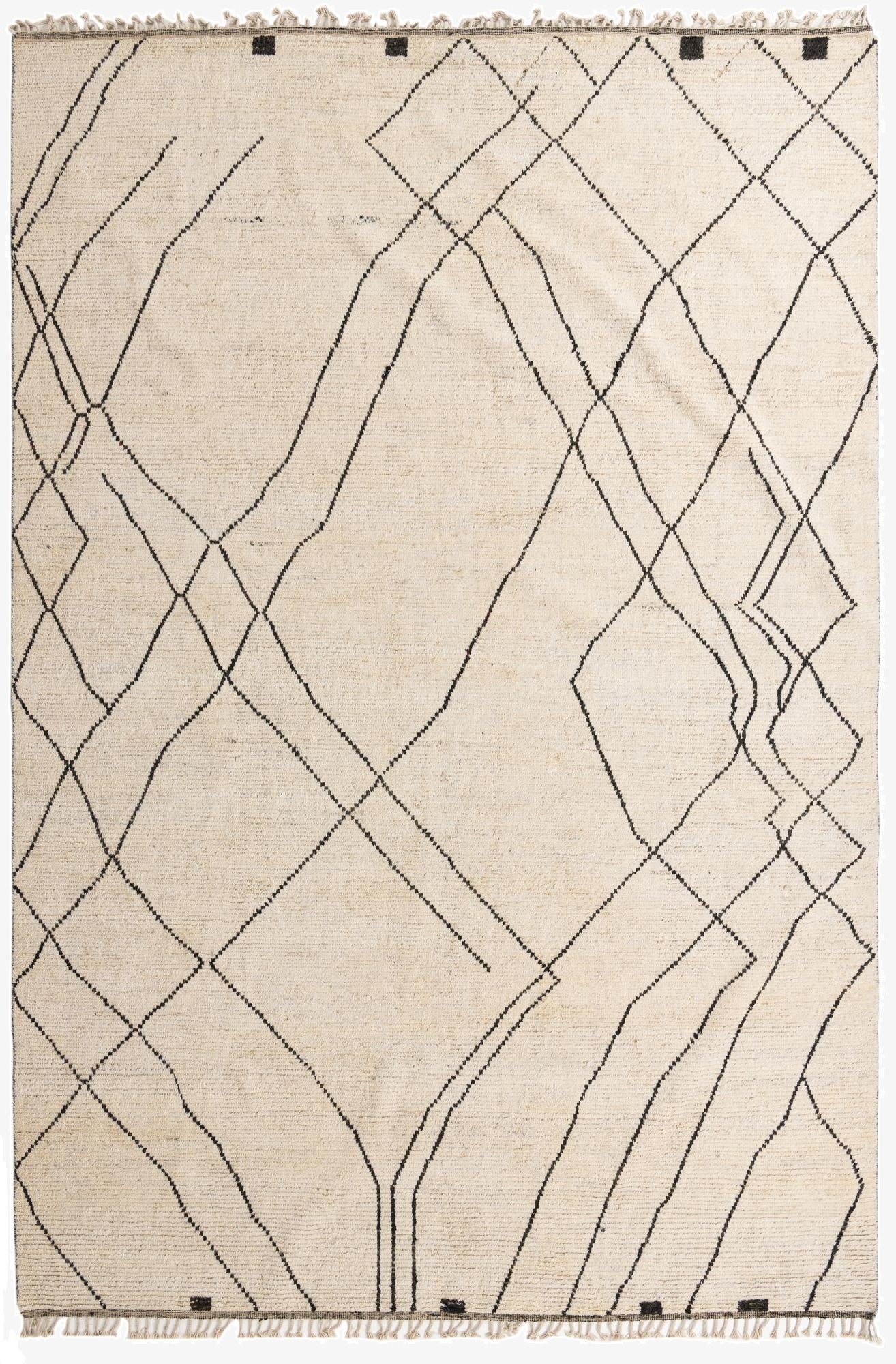 10' 1 x 15' 4  Hand Knotted Moroccan Wool Rug