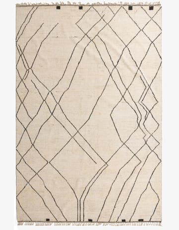 10' 1 x 15' 4 Hand Knotted Moroccan Wool Rug