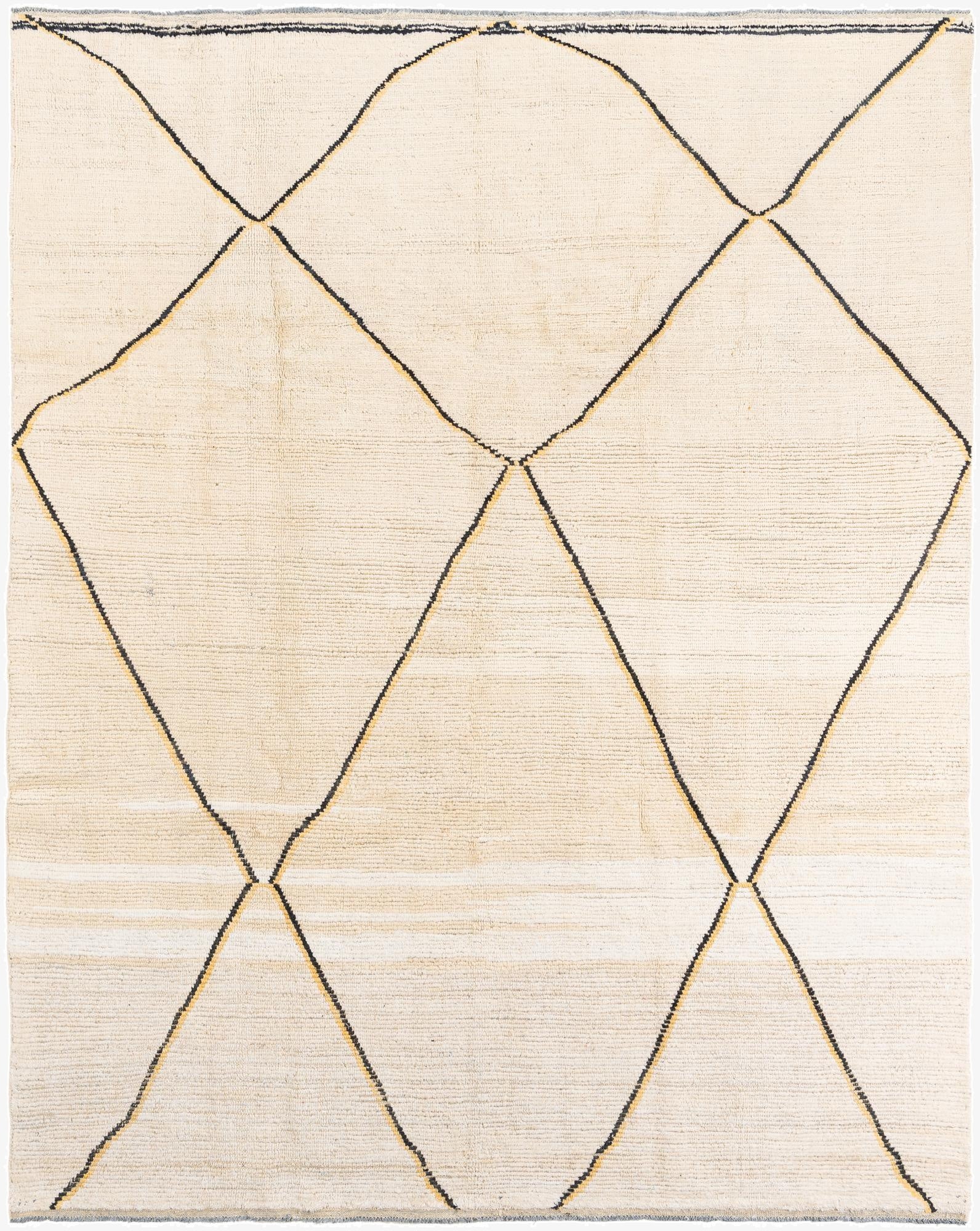 8' x 9' 10  Hand Knotted Moroccan Wool Rug