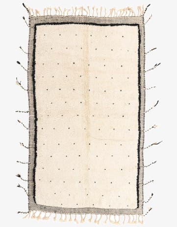 5' 3 x 9' Hand Knotted Moroccan Wool Rug