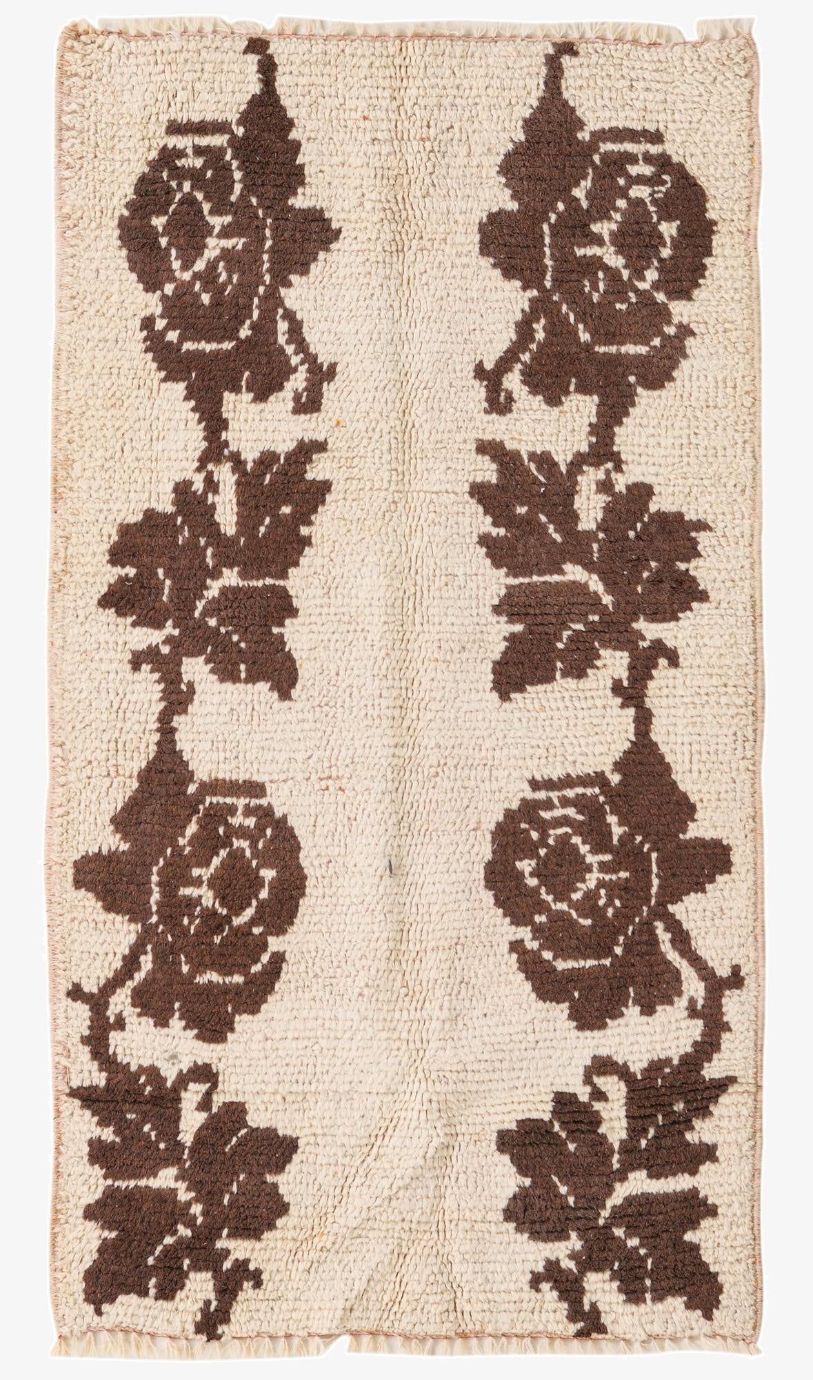 2' 6 x 4' 7  Hand Knotted Moroccan Wool Rug