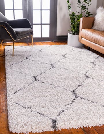 Ivory Moroccan Shag Rug