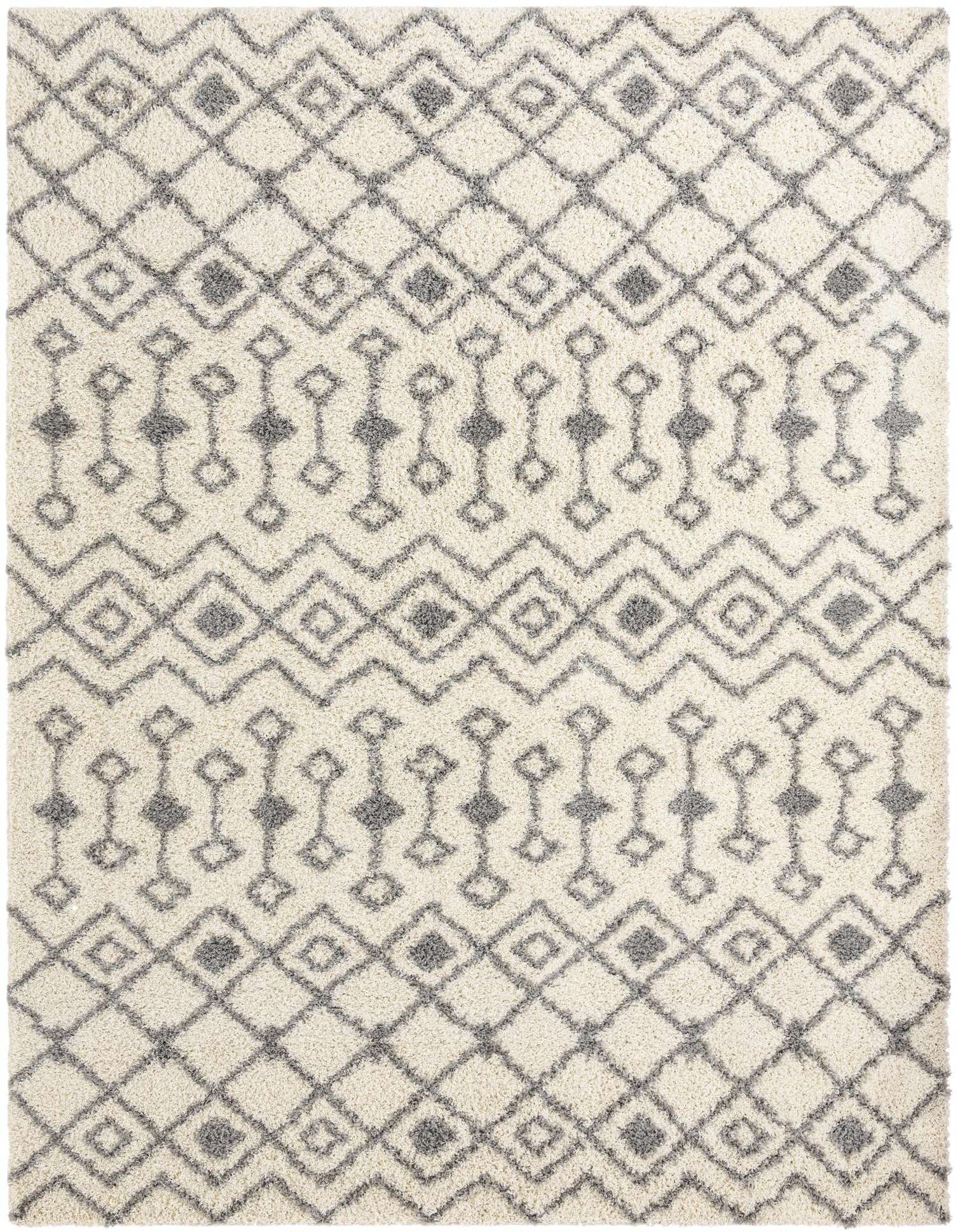 10' 8 x 14' Moroccan Trellis Shag Rug