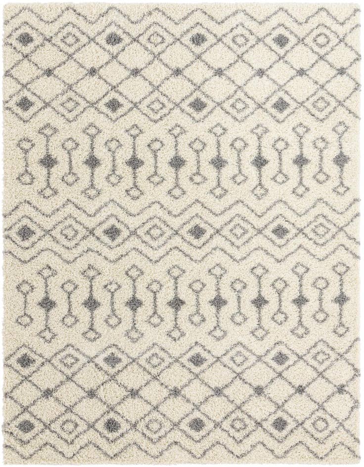 Detail image of 9' x 12' Moroccan Trellis Shag Rug