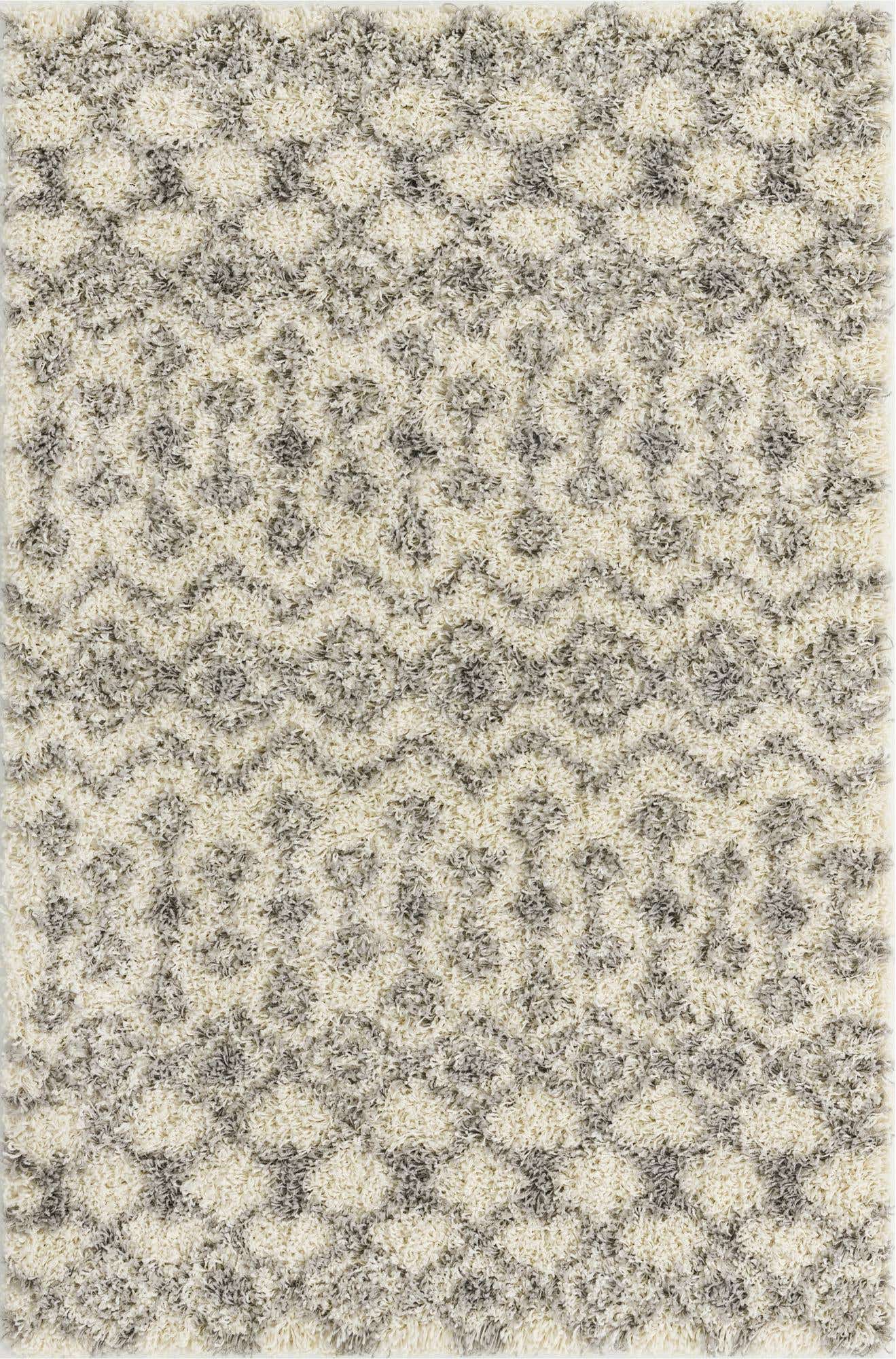 4' x 6' Moroccan Trellis Shag Rug