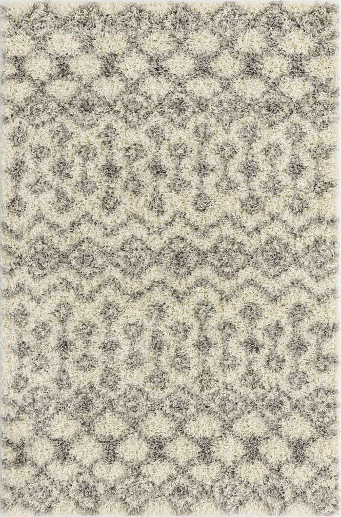 4' x 6' Moroccan Trellis Shag Rug