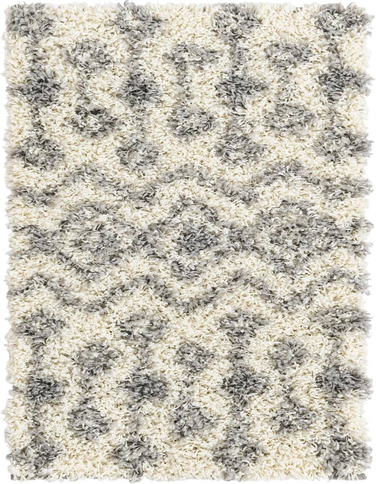 Detail image of 2' x 3' Moroccan Trellis Shag Rug