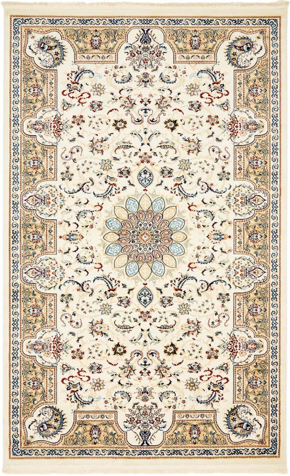 Detail image of 5' x 8' Nain Design Rug
