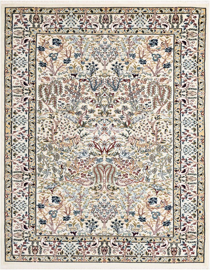 Detail image of 5' 3 x 8' Nain Design Rug
