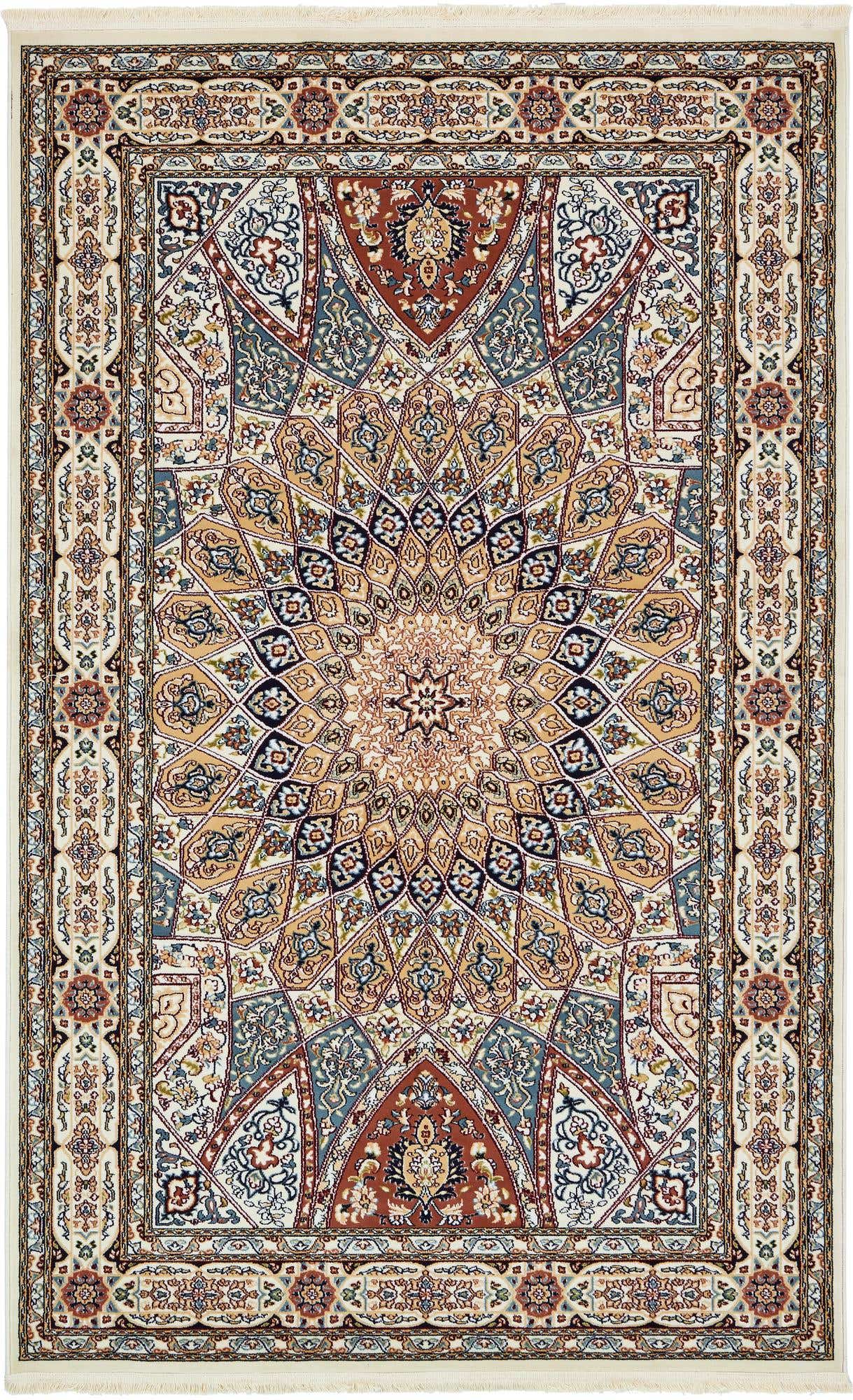 5' 3 x 8' Nain Design Rug