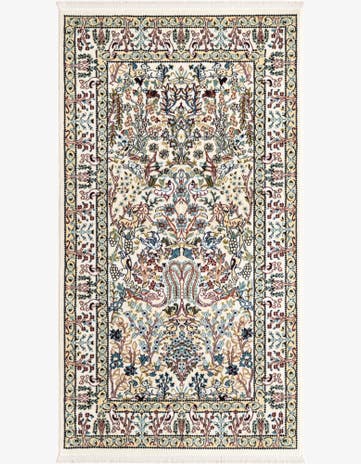 Ivory Nain Design Rug