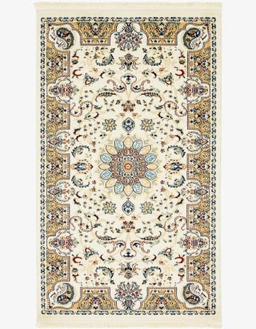 Ivory Nain Design Rug