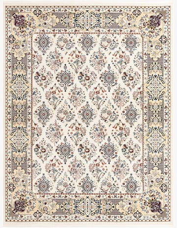 Ivory Nain Design Rug