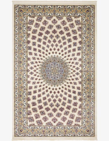 Ivory Nain Design Rug