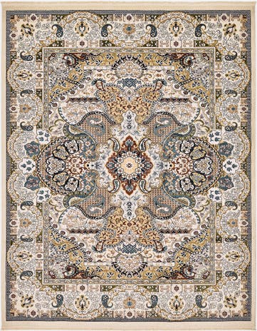 Ivory Nain Design Rug