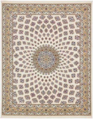 Ivory Nain Design Rug
