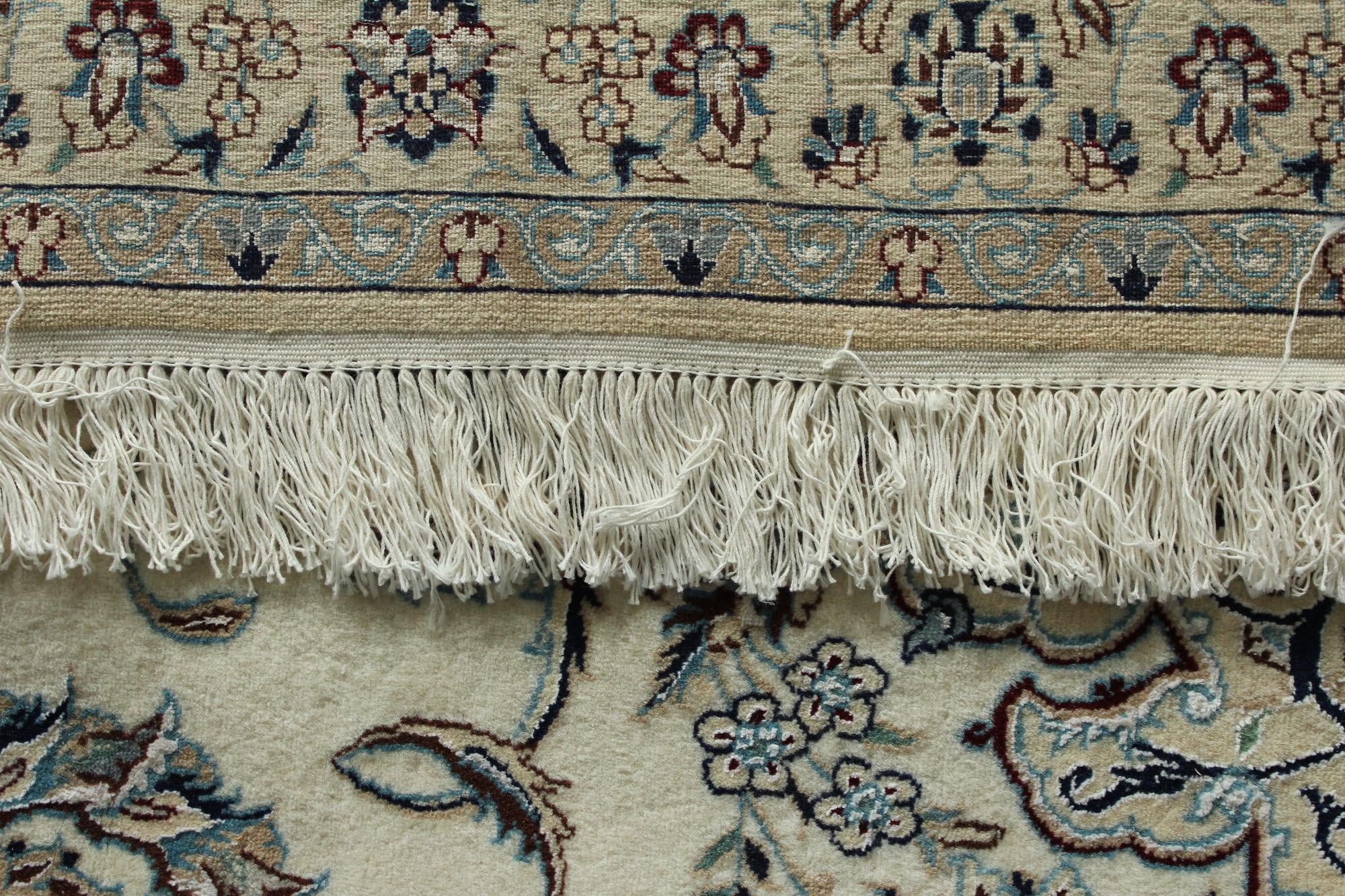 12' 9 x 15' 11 Hand Knotted Nain Persian Rug